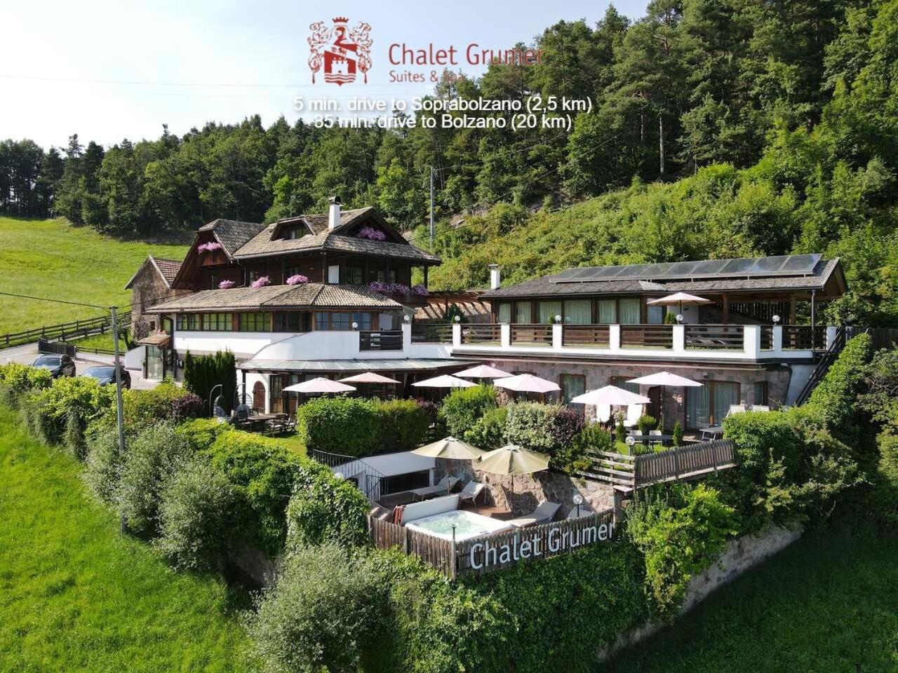 Chalet Grumer Suites&Spa Soprabolzano Eksteriør bilde